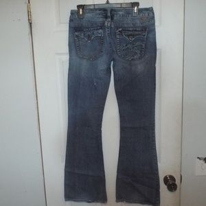 Women's Silver "Belle Star" Blue Jeans